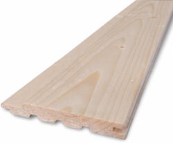 Hs Timber Production Lambriu de lemn rasinoase dimensiuni 12.5x96 mm lungime 3 m calitate A grosime 12.5 mm culoare brad/pin natur