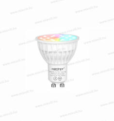 MiBoxer Mi-Light MiBoxer RGB+CCT színes LED spot izzó szabályozható GU10 4W állítható fényerő 2, 4GHz FUT103 (FUT103)