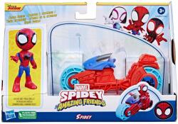 Spidey and His Amazing Friends Set figurina cu motocicleta, Spidey, F7459