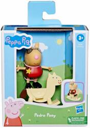 Peppa Pig Figurina Peppa Pig, Pedro Pony si balansoar, 7 cm, F6788