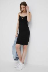 Calvin Klein rochie culoarea negru, mini, drept 9BYX-SUD05A_99X