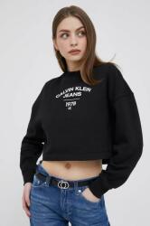 Calvin Klein bluza femei, culoarea negru, cu imprimeu 9BYX-BLD017_99X
