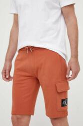 Calvin Klein Jeans pantaloni scurți din bumbac culoarea portocaliu J30J323411 9BYX-SZM007_22X