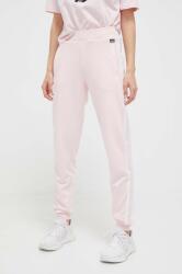 Guess pantaloni de trening culoarea roz, cu imprimeu 9BYX-SPD011_30A