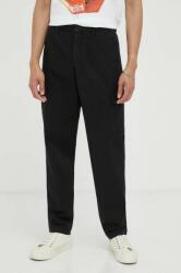 PS Paul Smith pantaloni barbati, culoarea negru, cu fason cargo 9BYX-SPM03D_99X