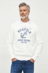 Ralph Lauren bluza barbati, culoarea alb, cu imprimeu 9BYX-BLM04T_00X