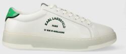 Karl Lagerfeld sneakers din piele KOURT III culoarea alb, KL51538 9BYX-OBM0HW_00X
