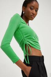 ANSWEAR bluza femei, culoarea verde, neted BMYX-BDD03B_77X