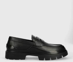 Boss pantofi de piele Chanan barbati, culoarea negru, 50498698 9BYX-OBM086_99X