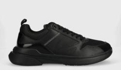 Calvin Klein sneakers LOW TOP LACE UP MIX culoarea negru, HM0HM01044 9BYX-OBM00A_99X