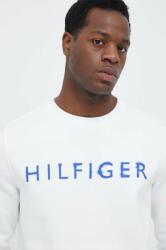 Tommy Hilfiger bluza barbati, culoarea alb, cu imprimeu 9BYX-BLM00T_00X