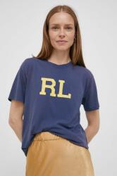 Ralph Lauren tricou din bumbac culoarea bleumarin 211910130 9BYX-TSD06U_59X