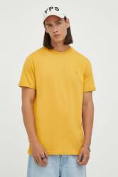 Les Deux tricou din bumbac culoarea galben, neted 9BYX-TSM0MT_17X
