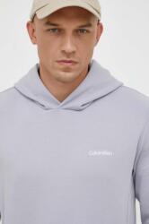 Calvin Klein bluză bărbați, culoarea gri, cu glugă, uni K10K109927 9BYX-BLM00Z_09X
