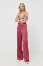 Max&Co MAX&Co. pantaloni femei, culoarea roz, drept, high waist 9BYX-SPD060_30X