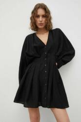 Samsøe Samsøe rochie culoarea negru, mini, evazati PPYX-SUD1WK_99X