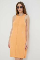 Calvin Klein rochie culoarea portocaliu, mini, drept 9BYX-SUD055_23X