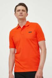 Calvin Klein tricou polo bărbați, culoarea portocaliu, uni K10K111196 9BYX-POM00C_23X