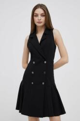 DKNY rochie culoarea negru, mini, mulata 9BYX-SUD0B4_99X