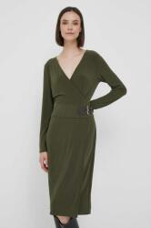 Ralph Lauren rochie culoarea verde, midi, drept 9BYX-SUD09R_77X