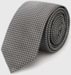 Hugo cravată din amestec de mătase culoarea gri 9BYX-AKM01I_90X