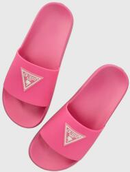 Guess papuci BEACH SLIPPERS femei, culoarea roz, E3GZ12 BB00F PPYX-KLD0H0_42X