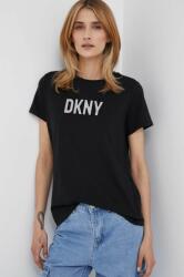 DKNY tricou femei, culoarea negru 9BYX-TSD06M_99X