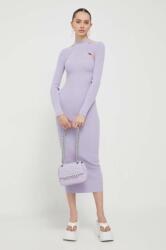 HUGO BOSS rochie culoarea violet, maxi, mulata 9BYX-SUD085_04X