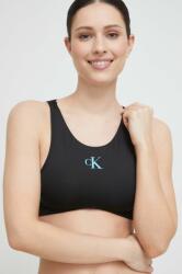 Calvin Klein top de baie culoarea negru, cupa moale 9BYX-TSD00M_99A