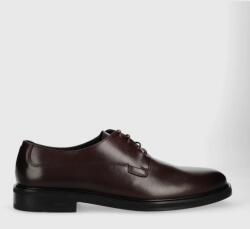 Boss pantofi de piele Larry-L barbati, culoarea bordo, 50497778 9BYX-OBM07A_93X