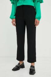 Day Birger et Mikkelsen pantaloni femei, culoarea negru, drept, high waist 99KK-SPD0AG_99X