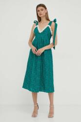 Custommade rochie culoarea verde, midi, evazati 9BYX-SUD01D_77X