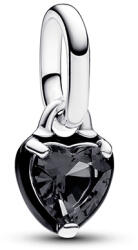 Pandora ME fekete csakra szív mini függő ezüst charm - 793042C01 (793042C01)