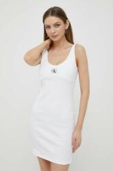 Calvin Klein rochie culoarea alb, mini, mulata 9BYX-SUD057_00X