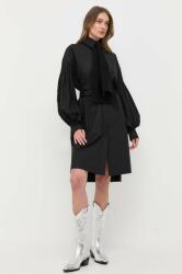 KARL LAGERFELD rochie din bumbac x Ultimate ikon culoarea negru, mini, oversize 9BYX-SUD0FK_99X