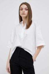 DKNY bluza din bumbac femei, culoarea alb 9BYX-KDD02Z_00X