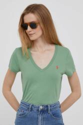 Ralph Lauren tricou din bumbac culoarea verde 211902403 PPYX-TSD07H_77D