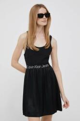 Calvin Klein rochie culoarea negru, mini, evazati 9BYX-SUD05F_99X