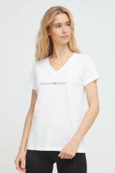 Emporio Armani Underwear tricou lounge din bumbac culoarea alb 9BYX-BUD056_00X