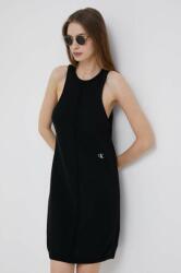 Calvin Klein rochie culoarea negru, mini, drept 9BYX-SUD055_99X