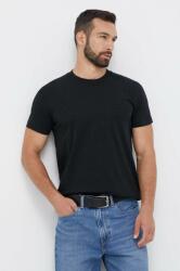 Gant tricou din bumbac culoarea negru, cu imprimeu 9BYX-TSM0WT_99X