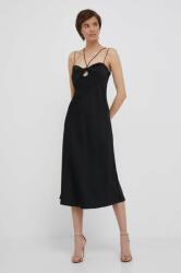 Calvin Klein rochie culoarea negru, maxi, evazati 9BYX-SUD02L_99X