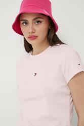 Tommy Jeans tricou femei, culoarea roz 9BYX-TSD04P_03X