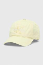Calvin Klein Jeans șapcă de baseball din bumbac culoarea galben, cu imprimeu K60K610280 9BYX-CAD017_10X