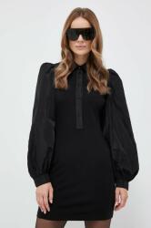 Silvian Heach rochie culoarea negru, mini, mulata MBYX-SUD01A_99X