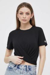 Calvin Klein Jeans tricou femei, culoarea negru 9BYX-TSD03S_99X