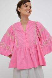 Rich & Royal bluza din bumbac femei, culoarea roz, cu imprimeu MBYX-BDD001_30X