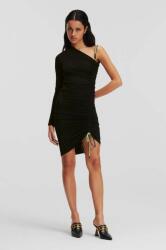 KARL LAGERFELD rochie culoarea negru, mini, mulata 9BYX-SUD0FZ_99X