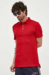 Tommy Hilfiger tricou polo bărbați, culoarea roșu, uni MW0MW17771 9BYX-POM005_33X