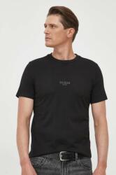 Guess tricou din bumbac culoarea negru, cu imprimeu 9BYX-TSM00D_99X